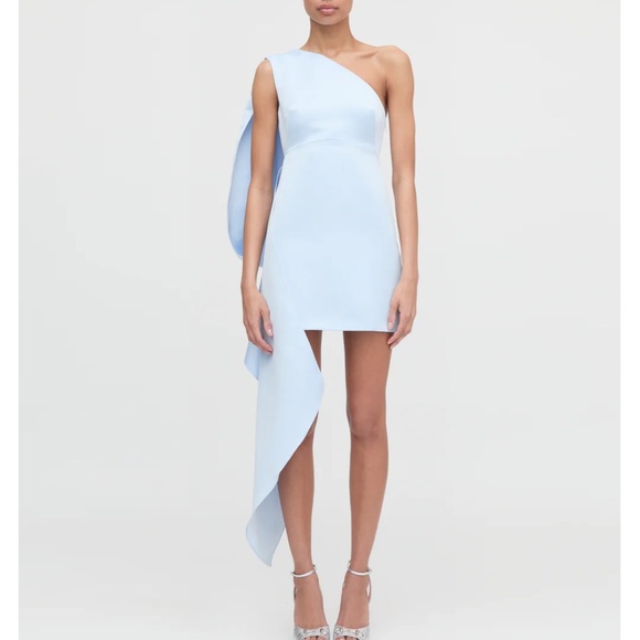 Hill House One-Shoulder Sky Blue Dress - Picture 3 of 4